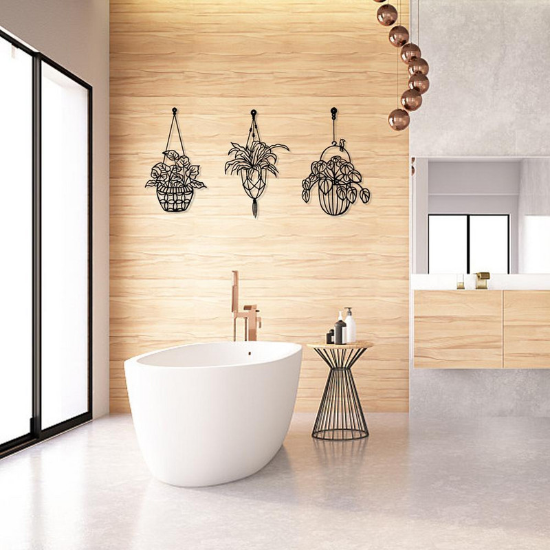 Decor de perete metalic Decor de perete cu flori de fier pentru terase, verande, balcoane, living, dormitor, bucatarie Cadou de Ziua Mamei