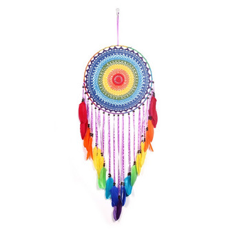 2018 Creative Colorful Wind Chime Στολίδια Εσωτερική Διακόσμηση Dream Catcher Κρεμαστή κρεβατοκάμαρα κρεβατοκάμαρας Χειροποίητο μενταγιόν
