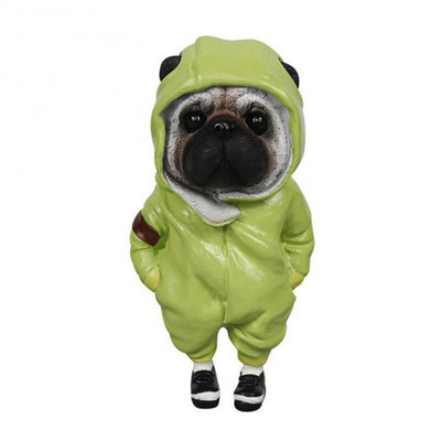 Aranyos divatos állati mogwai kézzel készített babák Valentina Gekova Chihuahua Sharpei Kutya állapota Otthoni dekoráció figura kiegészítők