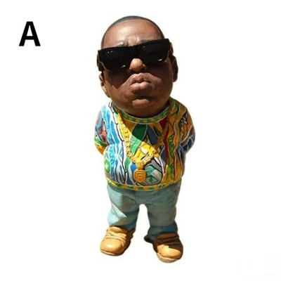 Mini műgyanta kézműves díszek hip-hop karakterek figurák otthonra, beltéri kültéri szobrok, díszek, dekorációk, lakberendezés