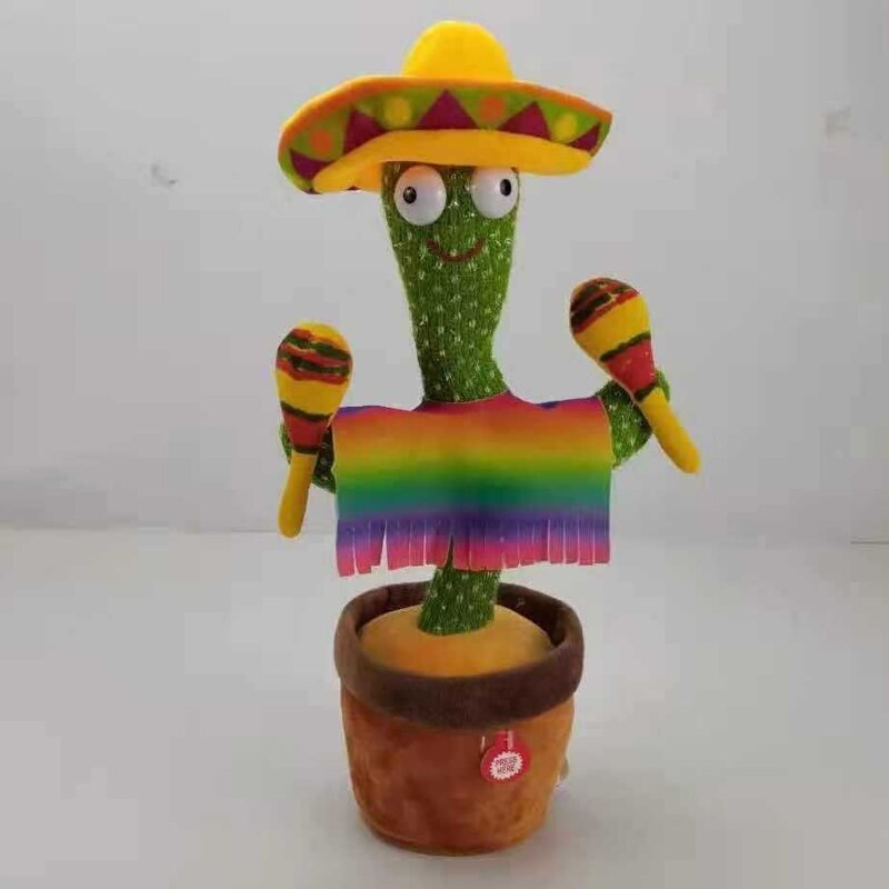 Forró tintahal játék táncoló kaktusz Huggy Wuggy 120 dal, énekelhető és táncolható hang Interaktív elektron plüssjátékok kislányoknak ajándék