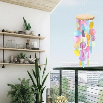 Scaliop Shell Wind Chime Διακόσμηση δωματίου Nordic Hanging Wind Chime μενταγιόν τοίχου Σπίτι Σαλόνι Μπαλκόνι γραφείου Διακόσμηση δωματίου