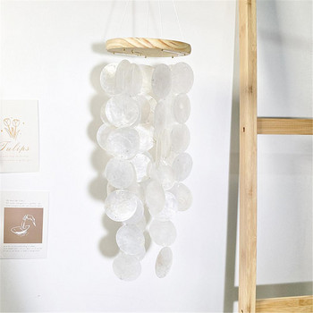 Scaliop Shell Wind Chime Διακόσμηση δωματίου Nordic Hanging Wind Chime μενταγιόν τοίχου Σπίτι Σαλόνι Μπαλκόνι γραφείου Διακόσμηση δωματίου