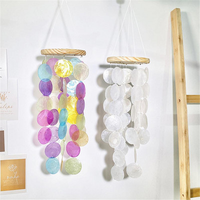 Scaliop Shell Wind Chime Διακόσμηση δωματίου Nordic Hanging Wind Chime μενταγιόν τοίχου Σπίτι Σαλόνι Μπαλκόνι γραφείου Διακόσμηση δωματίου