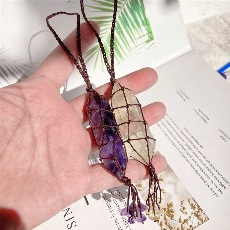 Természetes citrin ametiszt kristály függő dekorációk kvarc kövek hegyes pálca gyógyító kő energia autótáska otthoni dekoráció