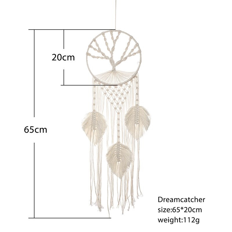 Apărătoare de vise Arborele vieții Captatoare de vise mari Macrame Captoare de vise Boho Agățat de perete pentru petrecere acasă Decor de nuntă Arborele vieții