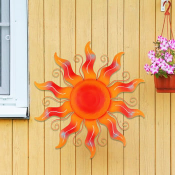 Celestial Sun Wall Decoration Μεταλλικό πάνελ τοίχου Art Διακόσμηση εσωτερικού και εξωτερικού χώρου