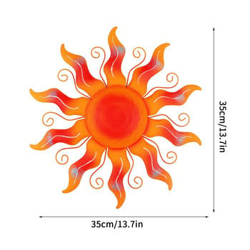 Celestial Sun Wall Decoration Μεταλλικό πάνελ τοίχου Art Διακόσμηση εσωτερικού και εξωτερικού χώρου