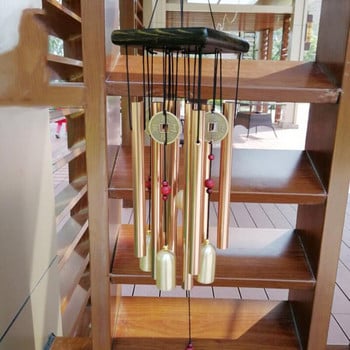 Χάλκινο νόμισμα Wind Chime Μεταλλικό Αλουμίνιο με Καμπάνες Σωλήνα Τοίχου Κρεμαστό Μπαλκόνι Κήπος Μεγάλες Χειροτεχνίες Διακόσμηση σπιτιού Νέα