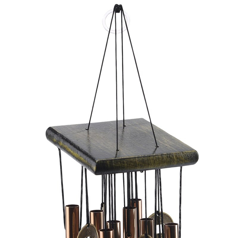 Varinės monetos vėjo varpelis metalinis aliuminis su varpeliais Vamzdis Pakabinamas ant sienos Balkonas Sodas Pakabukas Dideli amatai Namų apdaila Nauja