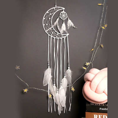 3 darabos Dream Catcher Moon Sun Star White Design Nordic szobadekorációhoz falra akasztható lakberendezési ajándék
