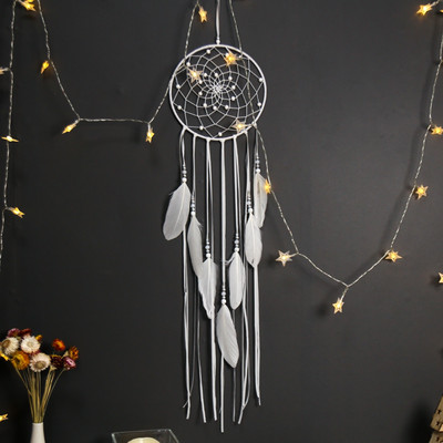 3 darabos Dream Catcher Moon Sun Star White Design Nordic szobadekorációhoz falra akasztható lakberendezési ajándék