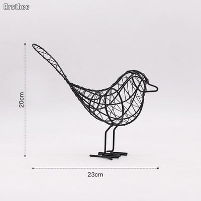 Iron Bird figurák Asztali Asztaldísz Kiegészítők Beltérhez Modern skandináv lakberendezés Kreatív Absztrakt Miniatűrök Szobrászat