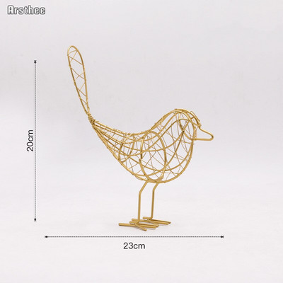 Iron Bird figurák Asztali Asztaldísz Kiegészítők Beltérhez Modern skandináv lakberendezés Kreatív Absztrakt Miniatűrök Szobrászat