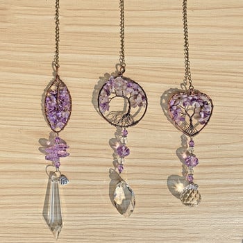 Tree Of Life Sun Catcher Βιτρώ Διακόσμηση Κήπου Κρυστάλλων Εξωτερικών Χώρων Κρεμαστές Διακοσμήσεις Κρεβατοκάμαρων Διακόσμηση Δωματίου Κοριτσιών