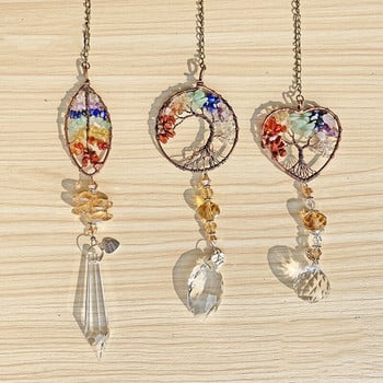 Tree Of Life Sun Catcher Βιτρώ Διακόσμηση Κήπου Κρυστάλλων Εξωτερικών Χώρων Κρεμαστές Διακοσμήσεις Κρεβατοκάμαρων Διακόσμηση Δωματίου Κοριτσιών