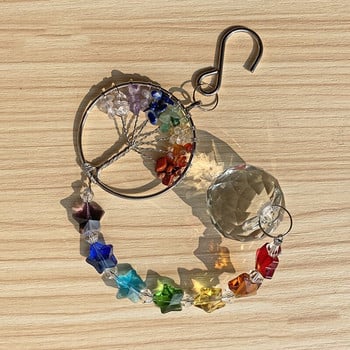 Tree Of Life Sun Catcher Βιτρώ Διακόσμηση Κήπου Κρυστάλλων Εξωτερικών Χώρων Κρεμαστές Διακοσμήσεις Κρεβατοκάμαρων Διακόσμηση Δωματίου Κοριτσιών