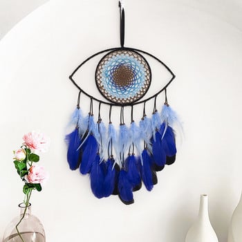 Evil Eye Dream Catcher Για Κρεβατοκάμαρα με Φωτάκια Ονειροπαγίδες Κρεμαστά στον τοίχο Μάγισσα Σκοτεινή διακόσμηση Γοτθική Ονειροπαγίδες τοίχου Δώρο χειροτεχνίας