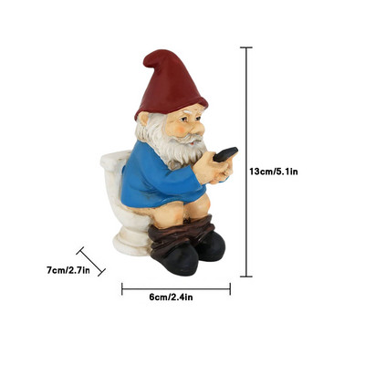 Κήπος Gnome αγάλματα Ειδώλιο Ρητίνη Τέχνη Διακόσμηση επιφάνειας εργασίας Δώρα Gnome ζευγάρι Γλυπτό εξωτερικού χώρου Διακόσμηση σπιτιού Διακοσμητικά χειροτεχνία