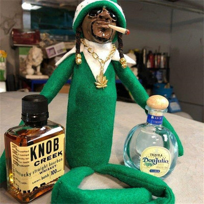 Snoop on a Stoop Karácsonyi manó baba Elf a polcon Otthoni dekoráció Karácsonyi ajándék Elves Elfbar Játékok Újév 2023