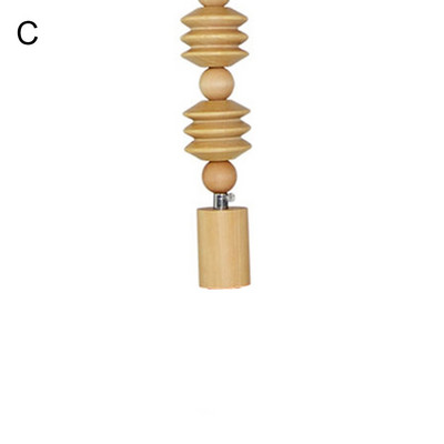 E27 Modernus medžio masyvo karoliukų grandinės pakabinamas pakabinamas laidas, skirtas pakabinamiems šviestuvams, medinis pakabinamas virvelė. Ornamentai kambario dekoravimui svajonių gaudyklė
