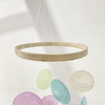 Shell Moon Wind Chime Διακόσμηση δωματίου Nordic Hanging Windchimes μενταγιόν τοίχου Γραφείο σπιτιού Παιδικό δωμάτιο Διακόσμηση νηπιαγωγείου