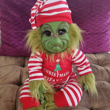 20x15 εκ. Νέα Creative Grinchs Λούτρινα ξωτικά-κούκλες Christmas Grinch Geek Toys Soft Geeks Κούκλα για παιδιά Χριστουγεννιάτικα δώρα Green Geek