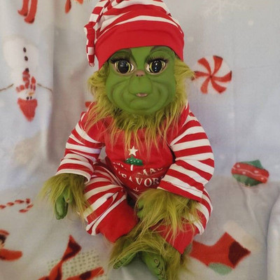 20x15 εκ. Νέα Creative Grinchs Λούτρινα ξωτικά-κούκλες Christmas Grinch Geek Toys Soft Geeks Κούκλα για παιδιά Χριστουγεννιάτικα δώρα Green Geek