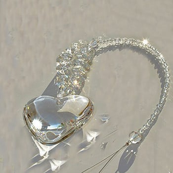 Heart Crystal Suncatcher Πολυέλαιος Κρύσταλλοι Πρίσματα Κρεμαστό Κρεμαστό Παράθυρο Suncatchers Rainbow Maker Μενταγιόν Διακόσμηση κήπου σπιτιού