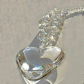 Heart Crystal Suncatcher Πολυέλαιος Κρύσταλλοι Πρίσματα Κρεμαστό Κρεμαστό Παράθυρο Suncatchers Rainbow Maker Μενταγιόν Διακόσμηση κήπου σπιτιού