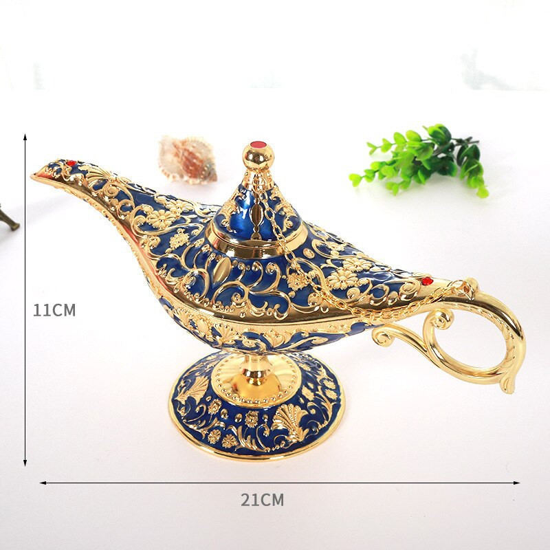 Aladdin Varázslámpa Dísz Nagy Kívánság Lámpa Fém Lakásdekorációk Ajándék Aladdin Varázslámpa Gyermek Otthon Dekoráció