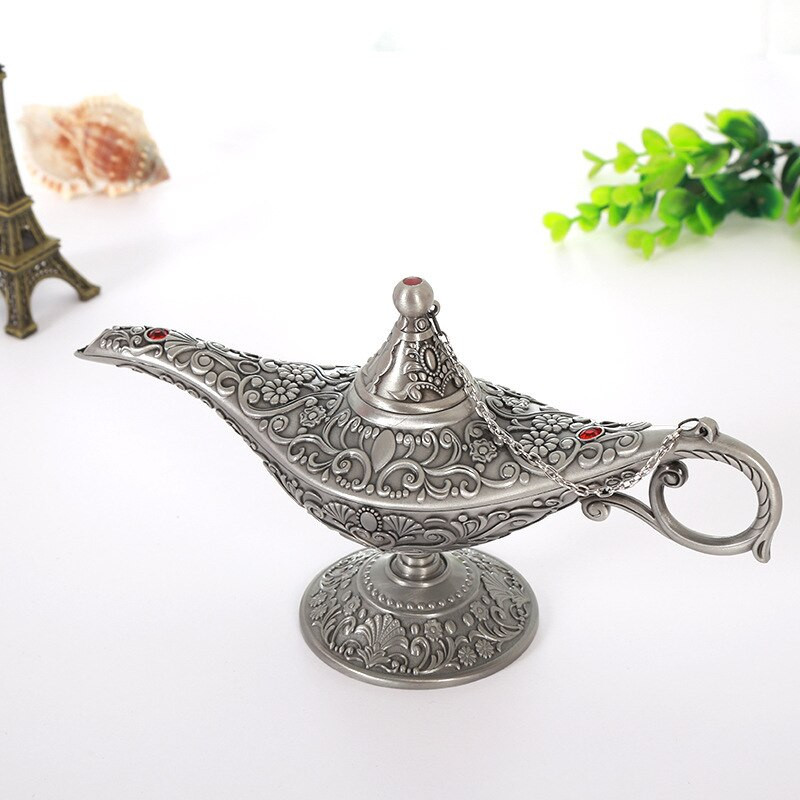 Aladdin Varázslámpa Dísz Nagy Kívánság Lámpa Fém Lakásdekorációk Ajándék Aladdin Varázslámpa Gyermek Otthon Dekoráció