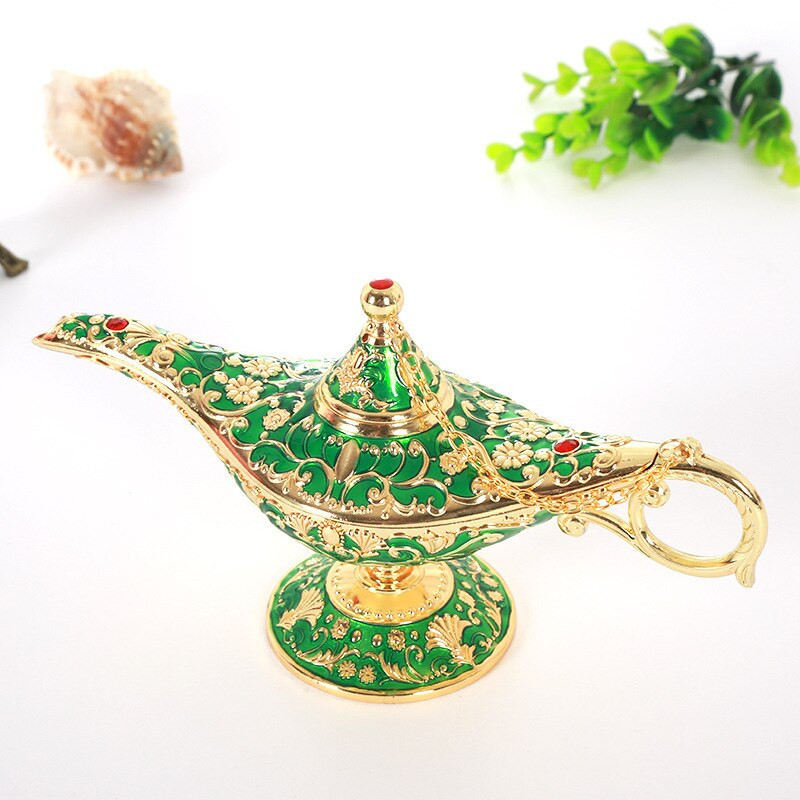 Aladdin Varázslámpa Dísz Nagy Kívánság Lámpa Fém Lakásdekorációk Ajándék Aladdin Varázslámpa Gyermek Otthon Dekoráció