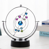 Rotation Perpetual Motion Swing Égi Földgömb Newton inga modell Kinetic Orbital Revolving Home Decor asztali kiegészítők