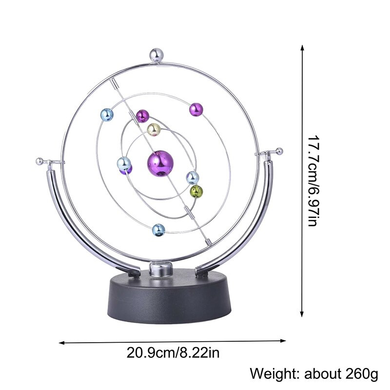 Rotation Perpetual Motion Swing Égi Földgömb Newton inga modell Kinetic Orbital Revolving Home Decor asztali kiegészítők