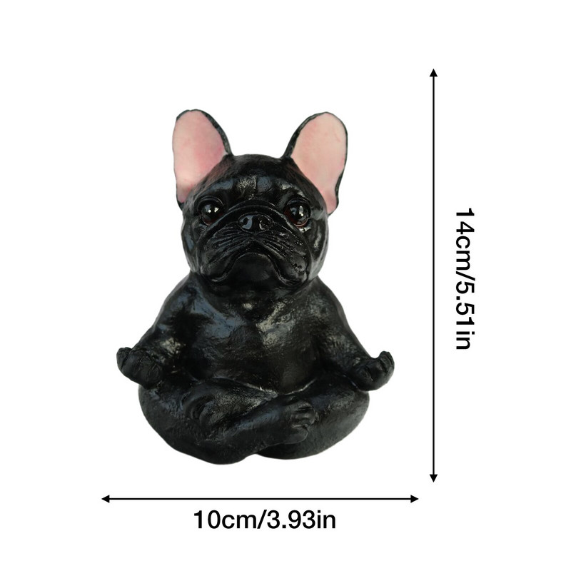 Μίνι Γαλλικό μπουλντόγκ Διακόσμηση Τραπεζιού Αστεία Γαλλικό μπουλντόγκ πατημασιά στολίδι για Αυτοκίνητο Διακοσμήσεις κήπου σπιτιού Δώρα σκυλιών