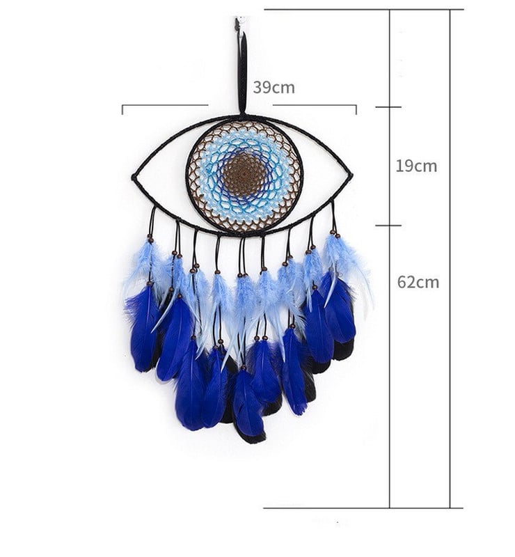 Álomfogó Evil Eye Lakásdekoráció Karácsonyi Dekoráció Fekete Álomfogó Skandináv Dekor Boho Falra szerelhető Dísz Ajándék
