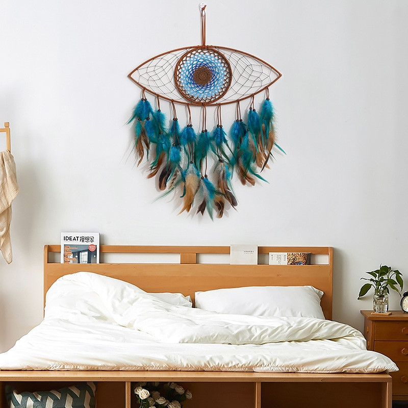 Álomfogó Evil Eye Lakásdekoráció Karácsonyi Dekoráció Fekete Álomfogó Skandináv Dekor Boho Falra szerelhető Dísz Ajándék