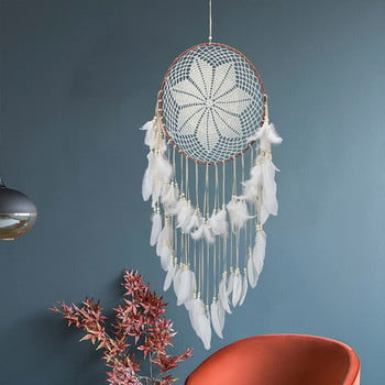 Nordic Home Dream Catcher Κρεμαστά Διακοσμητικά Φτερού Διακόσμηση τοίχου Dreamcatcher Kawaii Διακόσμηση δωματίου για κορίτσια Νηπιαγωγείο Διακοσμητικά αυτοκινήτου