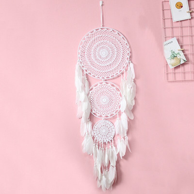 Nordic Home Dream Catcher függő dekoráció tollas fali dekoráció Álomfogó Kawaii lányszoba dekoráció óvodai autó díszek