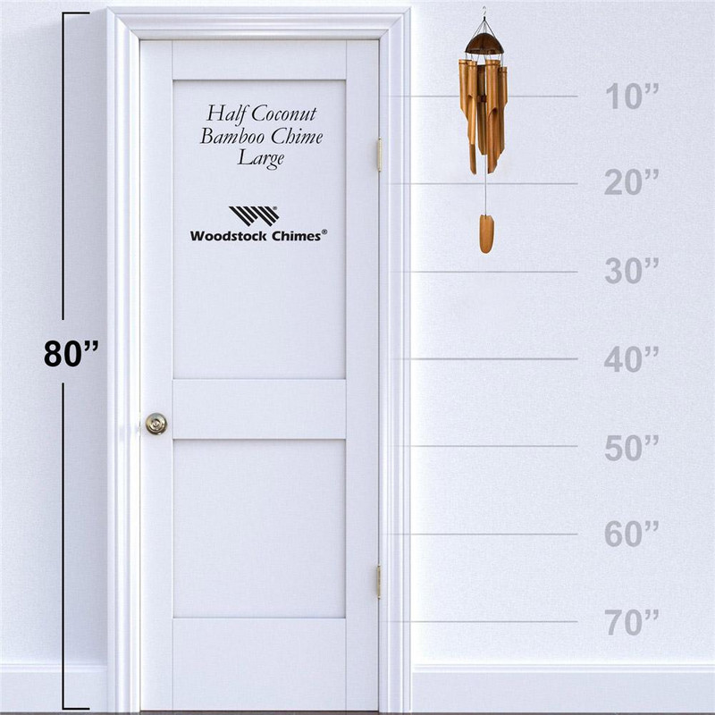 Bambusovo zvono za vjetar Ručno rađeno za unutarnje vanjske zidne viseće zvonce za vjetar Ukrasi za vrt Viseće zvono za vjetar Windbell