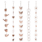 Lietaus grandinės latakams Dekoratyvinės lietaus grandinės žavesys Vintažinis lietaus grandinės vėjo varpeliai Romantiškas elfas lietaus name ir sode