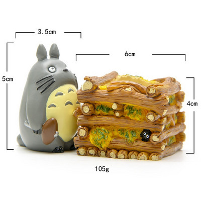 Gyanta Totoro pozsgások Kerti figurák Mini virágcserép díszek Miniatűrök Tündér cserepes kerti moha gnóm díszítés kézműves