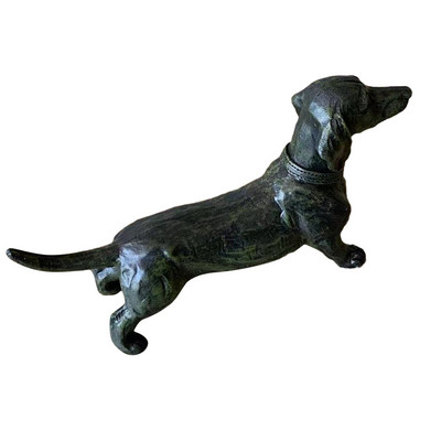 Black Dachshund Statue Garden Decor-yard Lawn Resin Dog Sculpture Outdoor Indoor Decor Toys for Children Animal Model Workable