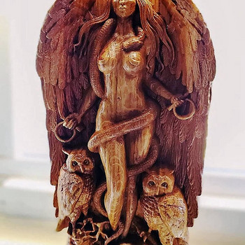 Αρχαίο άγαλμα θεάς Wiccan, Γλυπτό του Βωμού, Άγαλμα της Ελληνικής Θεάς Μυθολογία Μητέρα Γη Ειδώλια Γαίας για παγανιστικό σπίτι