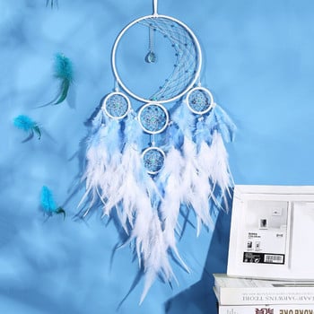 Νέο μενταγιόν Dreamcatcher με πέντε δακτυλίους Wind Chime Pure Handcraft Δημιουργικά δώρα Dream Catchers Διακόσμηση τοίχου σπιτιού