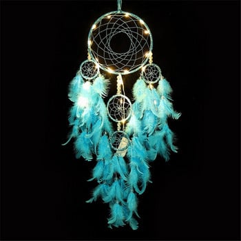 Νέο μενταγιόν Dreamcatcher με πέντε δακτυλίους Wind Chime Pure Handcraft Δημιουργικά δώρα Dream Catchers Διακόσμηση τοίχου σπιτιού