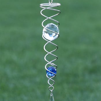 Καθρέφτης Wind Chime Reflektive Metal Wire Crystal Ball Wind Bell Για Διακόσμηση Κήπου σπιτιού Δώρο για την Ημέρα του Αγίου Βαλεντίνου Drop Shipping