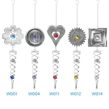 Καθρέφτης Wind Chime Reflektive Metal Wire Crystal Ball Wind Bell Για Διακόσμηση Κήπου σπιτιού Δώρο για την Ημέρα του Αγίου Βαλεντίνου Drop Shipping