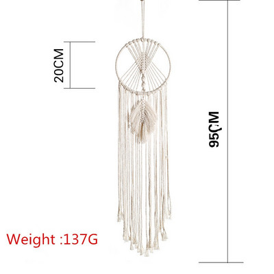 48 órás Hold és Csillag Makramé fali akasztós gobelin Boho fali dekoráció Makramé Deco párnázott kézzel készített gyerekszoba dekorációs ajándék